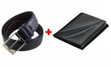 Combo pack of Leather belt + Wallet