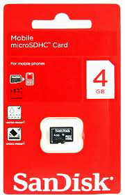 Sandisk Micro Sd Card - 4 Gb Sandisk Micro Sd Card - 4 Gb