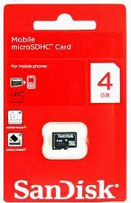 Sandisk Micro Sd Card - 4 Gb